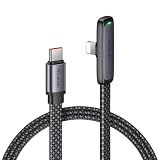 Mcdodo Type-C ライトニングケーブル PD 36W急速充電 極薄L字型 i-Phone 14 充電 ケーブル デュアルコア保護チップ内蔵 高速データ転送 LEDライト付き L型 USB-C light-ningケーブル i-Phone 14/13/12/11/XS/XR/SE i-Pad/iPod/AirPodsなど対応 ブラック 1.8m