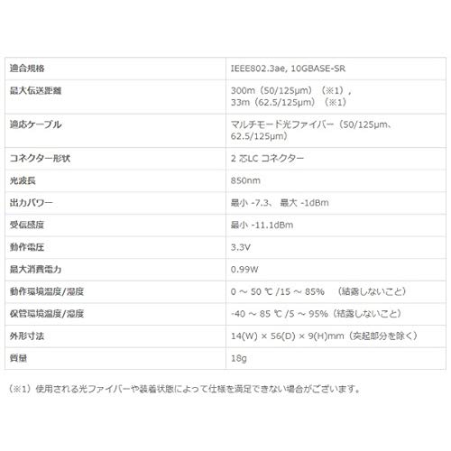 Amazon.co.jp: YAMAHA YSFP-10G-SR SFP＋モジュール : 産業・研究開発用品