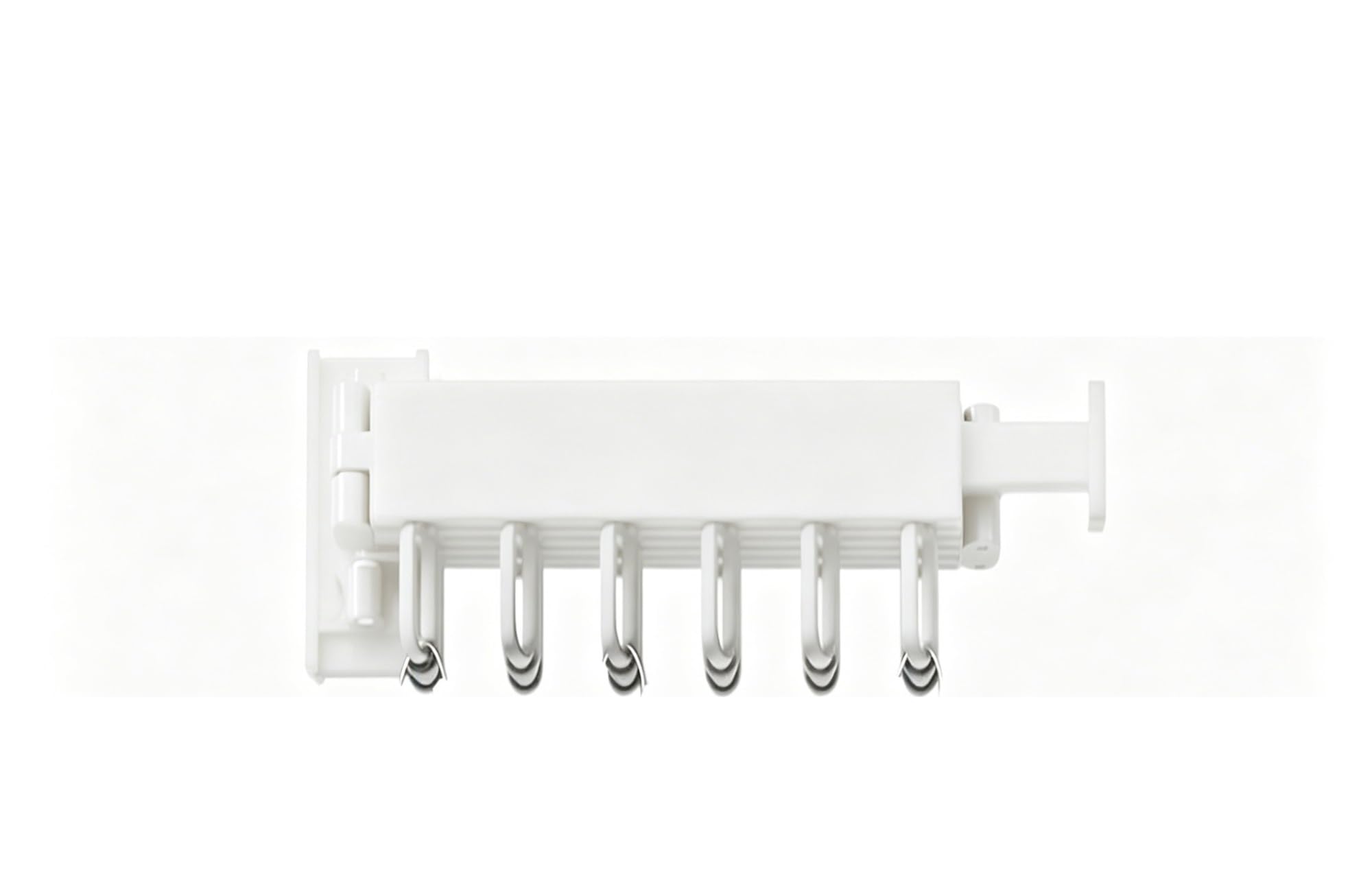 AXYLQJVZNC Wall-Mounted Foldable Aluminum Alloy Drying Rack, Multi-Room Hanger for Balcony Bedroom Kitchen Living Room(White G1060,One rod)