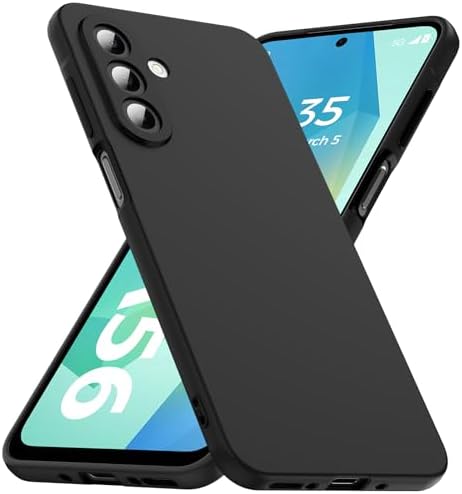 caslord Hülle für Samsung Galaxy A56 5G Weiche, mattierte TPU-Schutzhülle, rutschfest - Noir