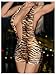 Milumia Women's Leopard Print Short Jumpsuit Halter Deep V Sexy Rompers Party Club Festival Outfits Brown Small