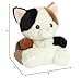 Aurora® Adorable Palm Pals™ Peebs Calico Cat™ Stuffed Animal - Fun Collectible Plush for Kids and Adult Collectors - Perfect for Decorating Rooms and Birthday Gifts - White 5 Inches