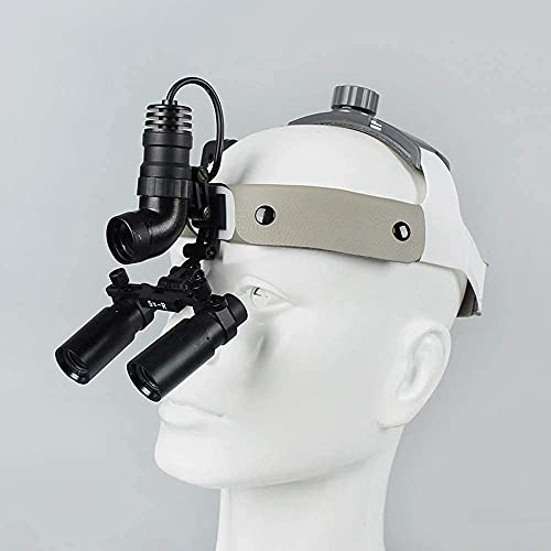 Magnifyiglasses,Magnifier with Light,Dental Surgical Binocular Headband 4X 5X Magnifyiglass with Headlights,Magnifier