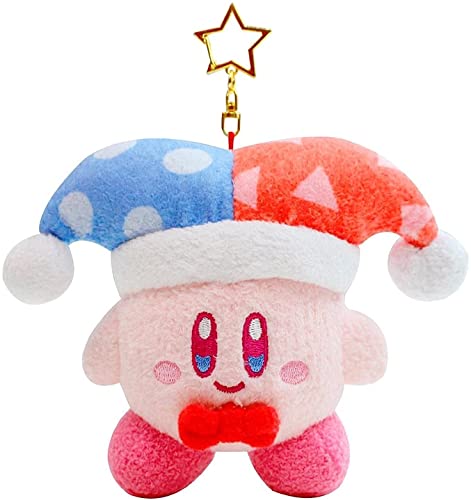 YYBEBA Plüschtier Flauschiges 4.7in Niedlichen Cartoon Stern Kirby Plüsch Puppe Spielzeug Rosa Clown Kirby Chef Kirby Weiche Gefüllte Puppe Anhänger Mädchen Kuscheltierliebhaber (Color : Xiaochou) Cover