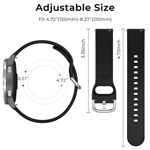 Image of Tobfit 18mm Silicone Watch Strap Compatible for Titan, Timex, Casio, Sonata,HMT etc,Quick Release Sport Loop Colorful Strap