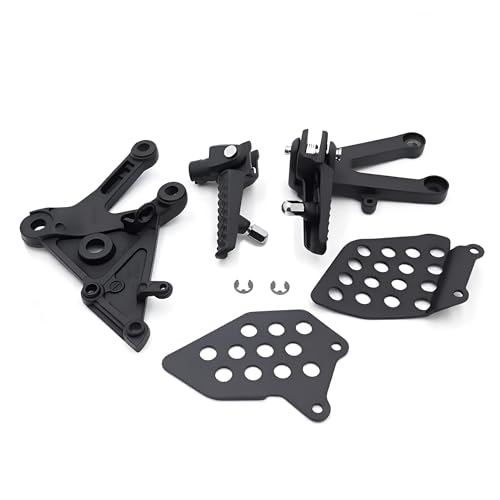 Image of Motorcycles Front Footpegs Footrest Bracket for Honda CBR600RR CBR 600RR 2003-2006 2004 2005 Matte Black