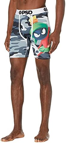 PSD Men's Looney Toons M Camo Boxer Briefs, Black, L