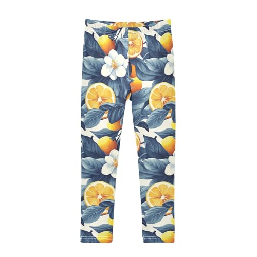 Wood Lemons Kids Baby Girls Leggings Stretchy High Waisted Activewear Sports