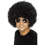 Smiffys 70s Funky Afro перука, черна, 120g Хелоуин