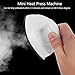 VANZACK Mini Plancha Eléctrica Portátil Blanca Eu 220v para Transferencia de Calor DIY Máquina de Prensado de Vinilo Prensa de Calor para Manualidades y Proyectos Textiles Imagen de VANZACK Mini Plancha Eléctrica Portátil Blanca Eu 220v para Transferencia de Calor DIY Máquina de Prensado de Vinilo Prensa de Calor para Manualidades y Proyectos Textiles
