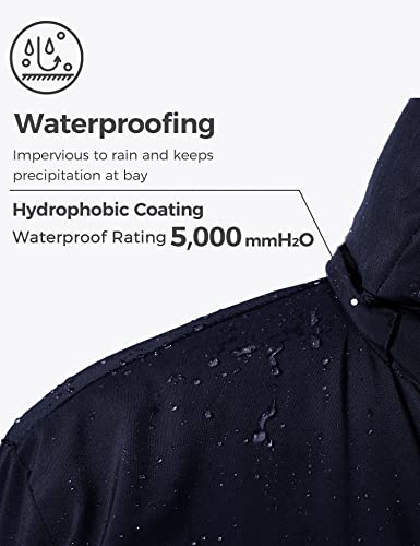 Wantdo Women's 3 In 1 Ski Jacket Windproof Fleece Parka Rain Coat Navy Medium #TOP4