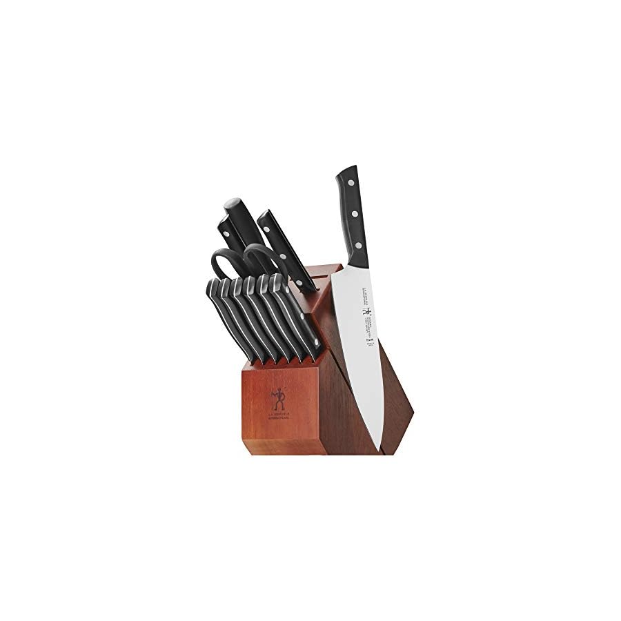 Henckels-Dynamic-12-pc-Knife-Block-Set HENCKELS Dynamic Razor-Sharp 12-Piece Knife Set, Chef Knife, Bread Knife, Steak Knife, German Engineered Informed by 100+ Years of Mastery