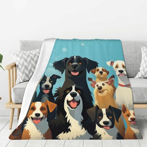 Couverture en flanelle de qualité supérieure motif chiens - 2