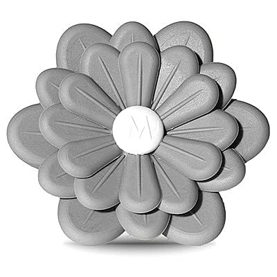 Profumatore D'Auto Muhà Flower – Diffusore Per Auto A Forma Di Fiore, Colore Azzurro, Fragranza Brezza, Misura 63x22x63 Mm - 4