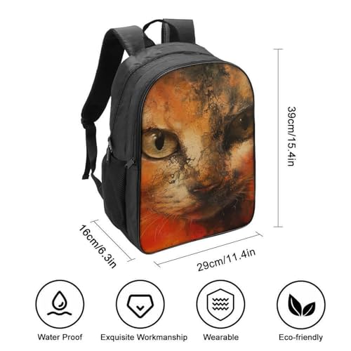 Mochila guardería pequeña de gato peluche para niños con arnés de pecho 2