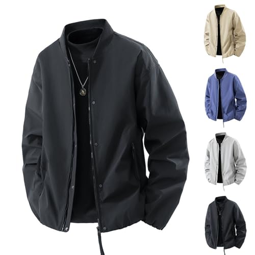 Chaqueta impermeable de hombre con capucha escamotable para lluvia y viento 2