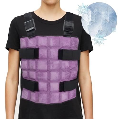 Ice Cooling Vest Neck Cooler for Hot Weather, Reusable Ice Pack Vest with Adjustable Straps, Cold Ice Jacket for Men & Women