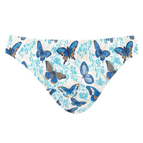 Butterfly Flowers Swim Briefs for Men Swimsuit Bikini Swimwear XXXL B0403970