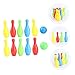WHAMVOX 1Set Bowling Set Colorful Bowling Pins Balls Indoor Sports for Lightweight Fun Game for Parties and Educational Development