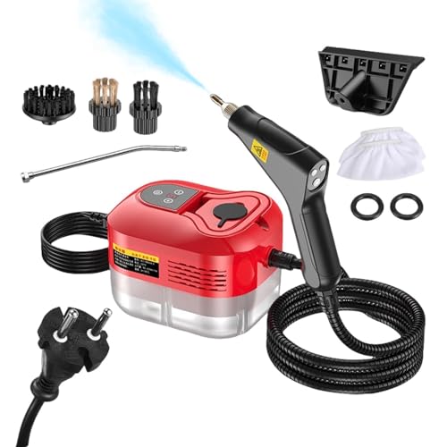 Limpiador de vapor portátil – 2500 W de mano 6 niveles ajustables – Limpiador de vapor de alta presión para el hogar, para cocina doméstica y comercial baño baldosas juntas tejidas