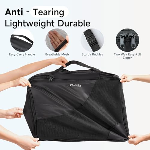 Image of 9 Set Packing Cubes for Travel, Gifts for Women Mom,Anti-Tearing Suitcase Organizer,OlarHike Vacation Essentials & Accessories for Cruise Ship