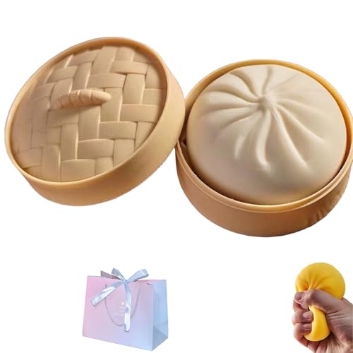 Dumpling Squishy, Colorful Dumpling Squishy Toy, 2026 New Dumplings Stress Ball, Dumplings Squishys, Anxiety Relief Fidget Toy (small b)