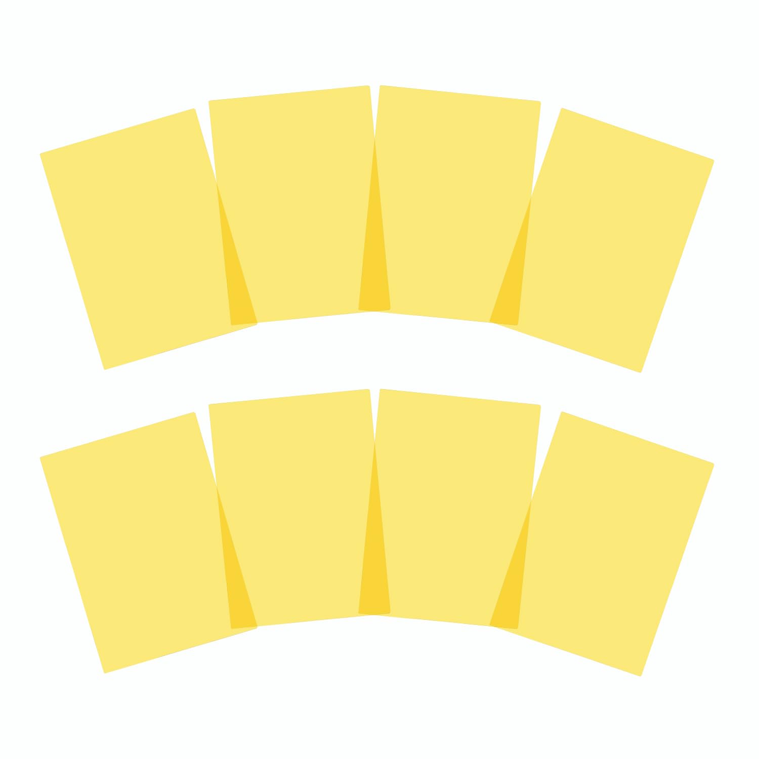 Pack of 16 A4 Plain Yellow Dyslexia Overlay Reading Sheets โ PET Material, Rounded Corners