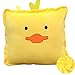 Coperta Cuscino da Viaggio 2 in 1, Cuscino per La Schiena in Cartone Animato, Cuscino in Peluche E può Indossare Una Coperta A Doppio Scopo,Duck