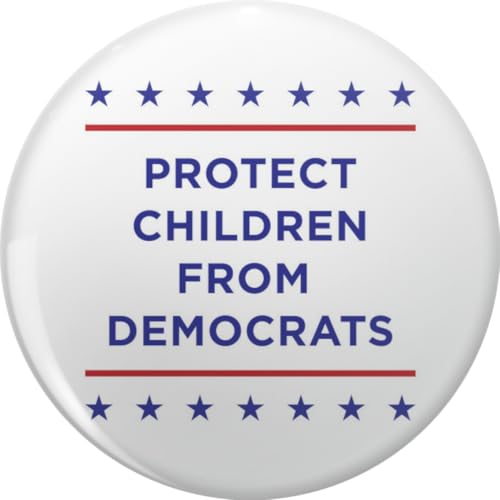 Protect Children From Democrats Vote Republican 2022 Lapel Bin Brooch Badge Pin 0.75