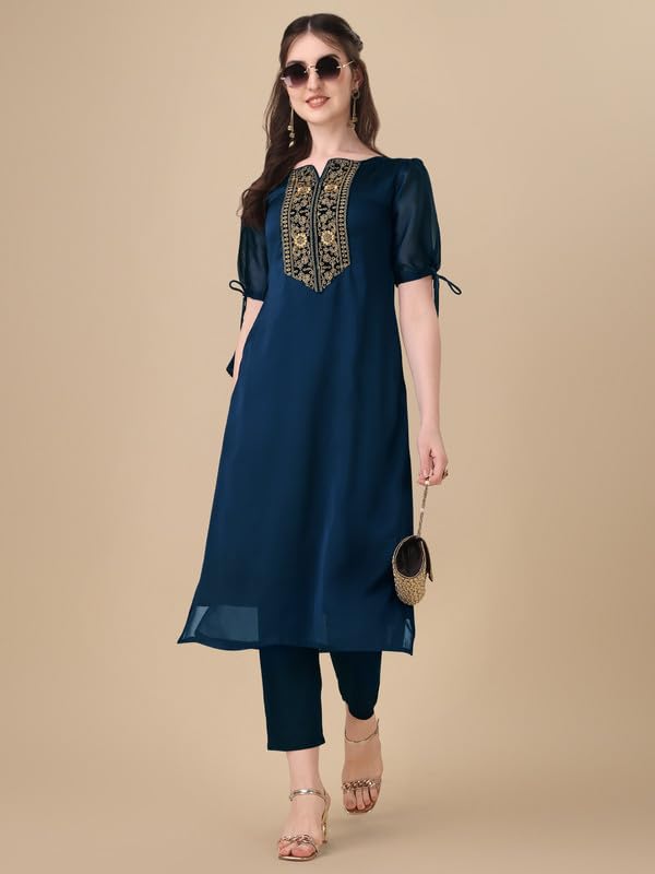 Image of Embroidery Silk Kurti