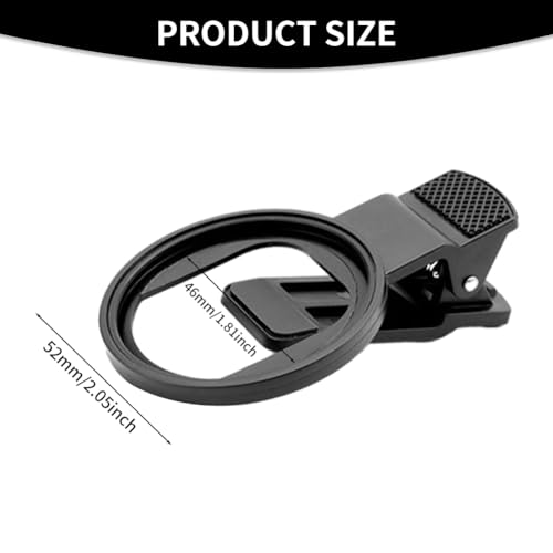 52mm Clip-on Phone Camera Lens Filter, 3 in 1 Kit: CPL, MACRO, STAR - Universal Cellphone Filter Compatible With iPhone/Samsung/Android Smartphones - Image 6