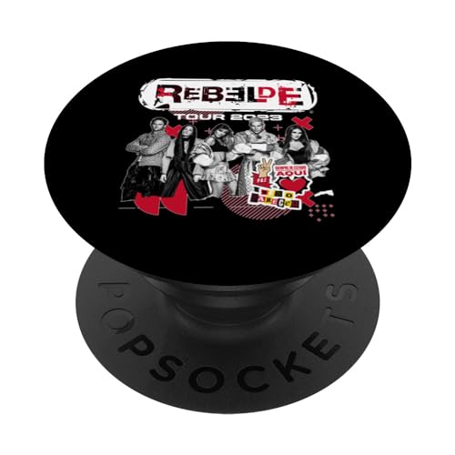 RBD Rebelde Tour 2023, Rebelde Concert. PopSockets Swappable PopGrip, Black
