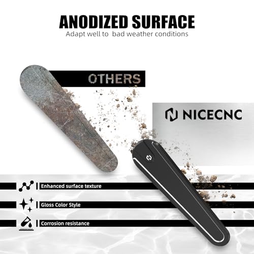 Image of NICECNC Black Fuel Tank Decorative Plate CNC Laser Cutting Dash Insert Panel Compatible with Harley Street Glide FLHX 2017-2023, Street Glide Special FLHXS 2017-2020, Replacement for 14100855