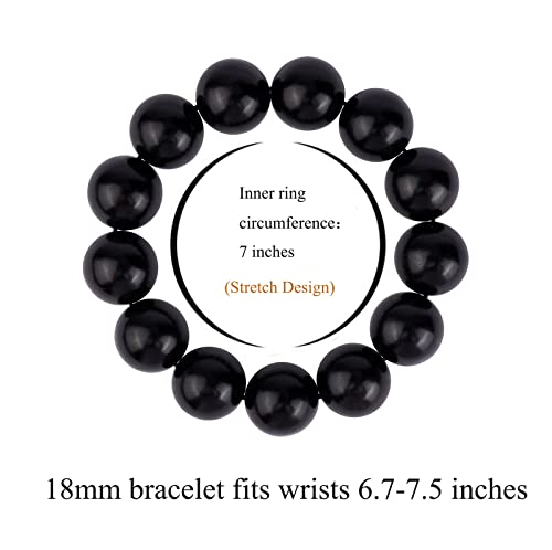 Image of Prayer Bead bracelet Mala Beaded Bracelets for Men Women 12 /15MM