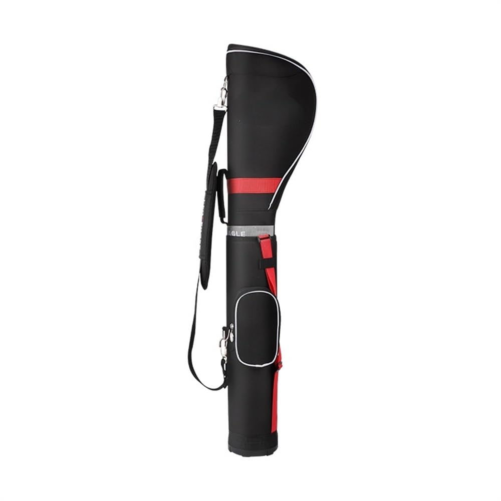 Golftasche Pencilbag wasserdichte Nylon-Golf-Mini-tragbare Sonntags-Bleistifttasche for 5–8 Schläger, Leichter Caddy, Luftfahrt-Zubehör Pencilbag Reisebag(Noir)