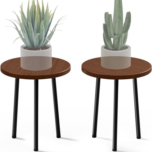 Plant Stand Indoor 2 Pack: Corner Wood 14 Inch Plant