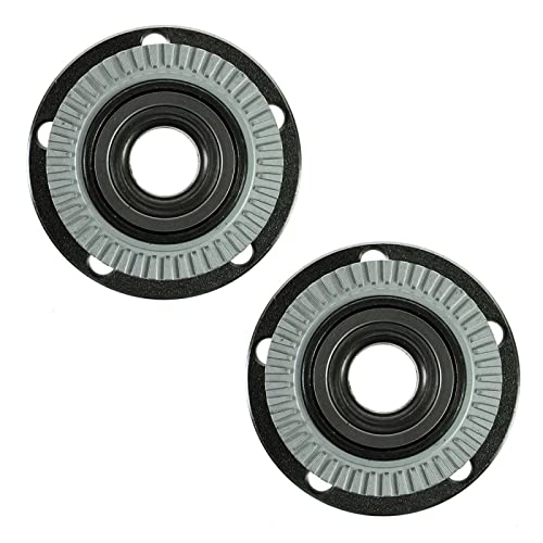 Image of TRQ Rear Left and Right Wheel Bearing and Hub Assembly Set 2 Piece Compatible with 2002-2008 Audi A4