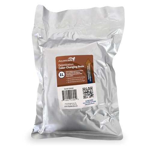 AquaticLife Mixed Bed Deionization Color-Changing DI Resin Filter Cartridge Refill 1 Liter