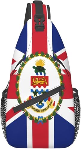 Mochila bandolera unisex negra para día y senderismo miniatura 1