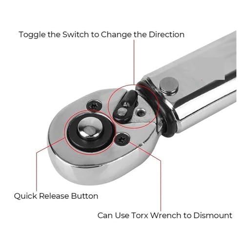 Llave de torque ajustable profesional 5-25N.m miniatura 2