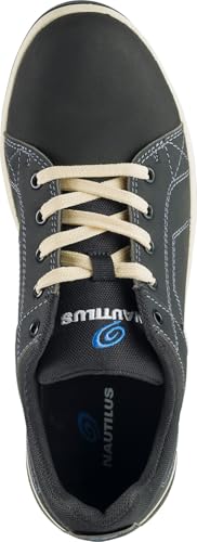 Image of Nautilus Westside Casual Work Shoe by FSI: Oil and Slip Resistant, Steel Safety Toe, Premium Leather Upper, N1420-Black