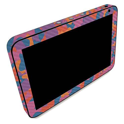 Image of MightySkins Carbon Fiber Skin Compatible with Amazon Echo Show 8 (Gen 2) - Pop Camouflage | Protective, Durable Textured Carbon Fiber Finish | Easy to Apply | Made in The USA
