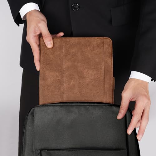 Coque iPad Pro 13 M4 M5 marron housse avec support multi-angle - 5