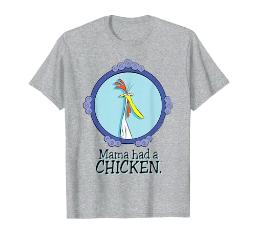 Image of Cow & Chicken Mama Had A Chicken T-Shirt, Men, Heather Grey, X-Large