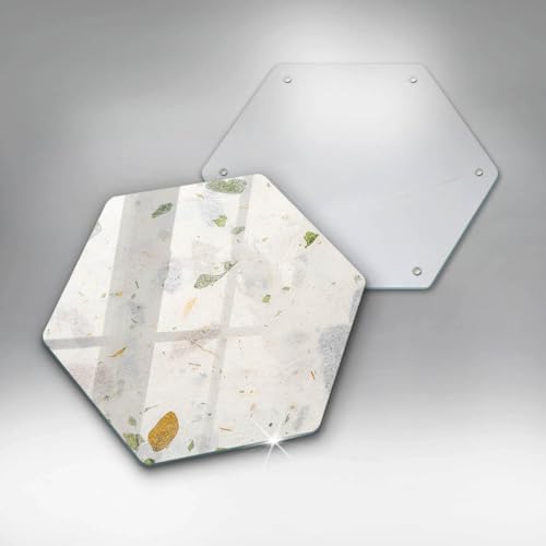 Planche à découper 40cm Wallfluent cuisson résistance hectagonale multifonction - 6
