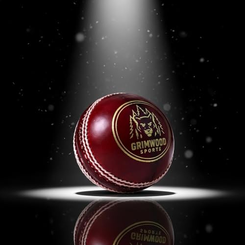 Image of Leather Ball for Cricket | Handcrafted Waterproof Design | Durable Seam & Premium Cork Ball | Match Ready Cricket Ball for Test, ODI, T20 & Practice Games (Blaze Leather Ball - Red)