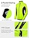 INBIKE Women's Cycling Jacket Biking Running Windbreaker Thermal Fleece Lined Reflective Coat for Cold Weather Winter Green Large