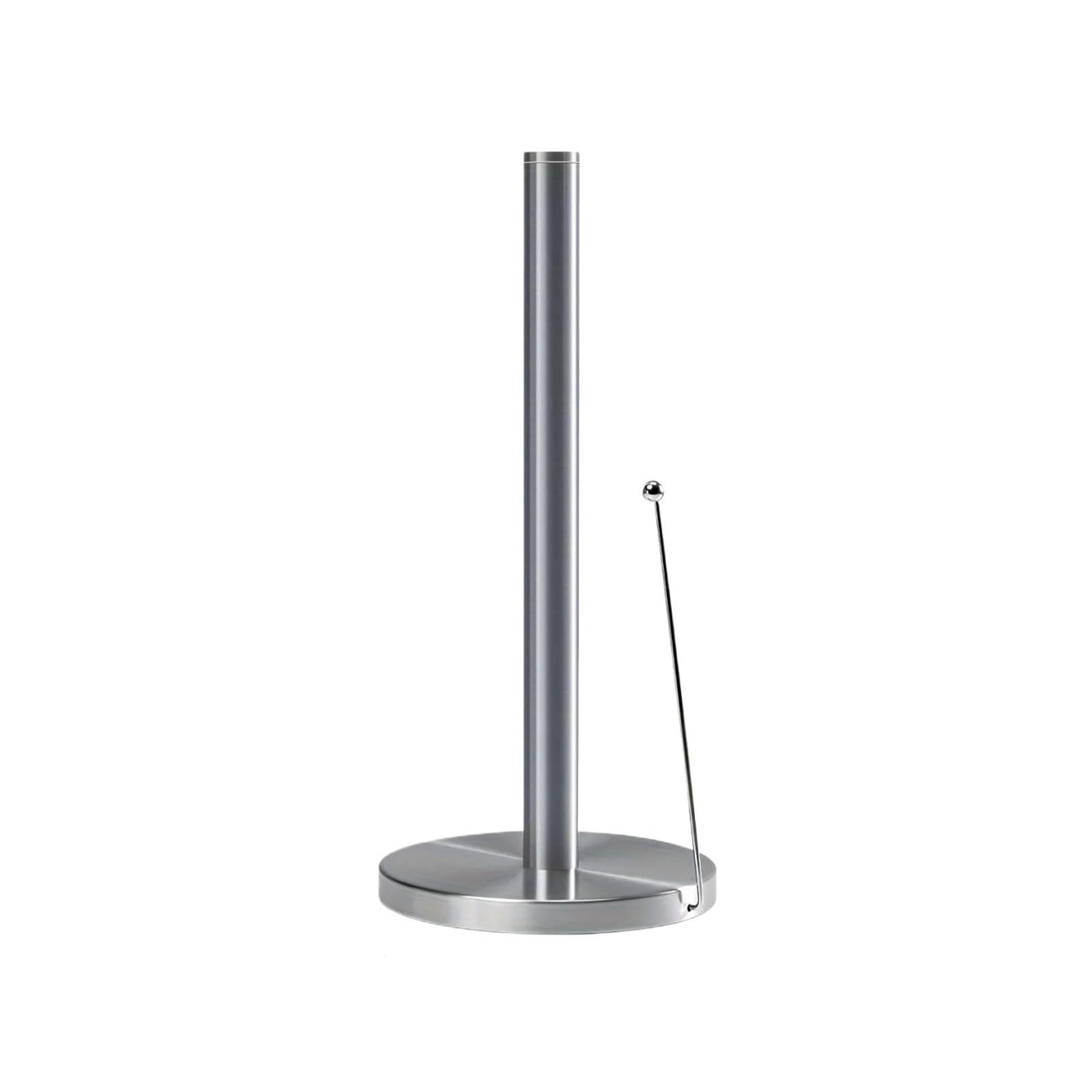 Soporte Vertical for Rollos de Papel Cocina, práctico y Acero Inoxidable, con Base ponderada para Cocina y Baño