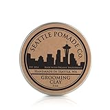 Seattle Pomade Co. Grooming Clay for Hair - USDA Certified, Made With Organic Essential Oil and Extracts