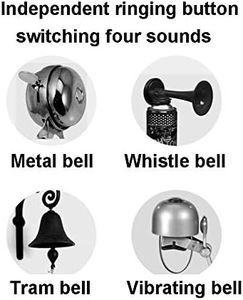 Miniatura 4 de LESOVI Bocina de bicicleta eléctrica de 120 db para ciclismo scooter 4 modos de sonido con batería recargable impermeable accesorios de bicicleta